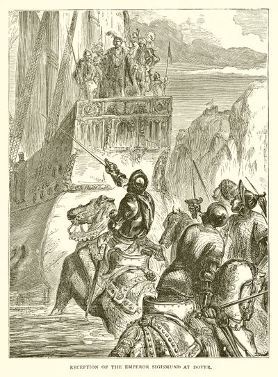 Reception of the Emperor Sigismund at Dover by English School
