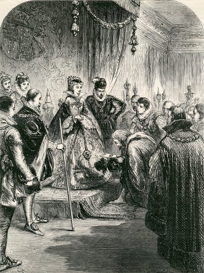 Reception of the First Russian Embassy in England by English School