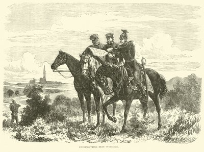 Reconnoitring near Strasburg, September 1870 by English School