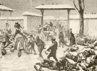 Recovering the Dead After the Siege of Plevna, Bulgaria in 1877 by English School