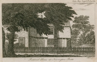 Rectorial House at Newington Butts, Southwark, London by English School