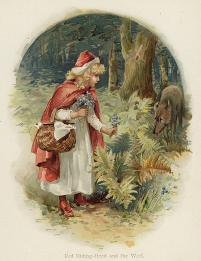 Red Riding-Hood and the Wolf by English School