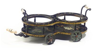 Regency Wine Coaster by William Leeson & Sons, c.1820 by English School
