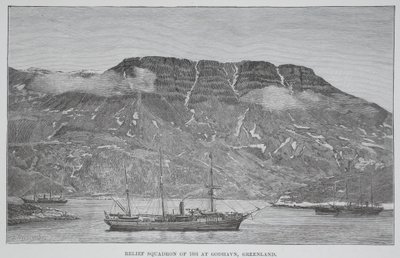 Relief Squadron of 1884 at Godhavn, Greenland, London 1886 by English School