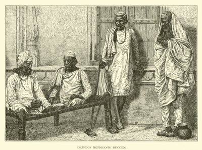 Religious Mendicants, Benares by English School