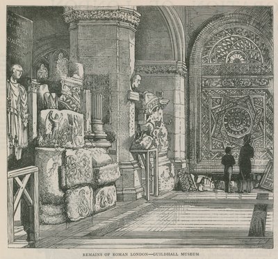 Remains of Roman London - Guildhall Museum by English School