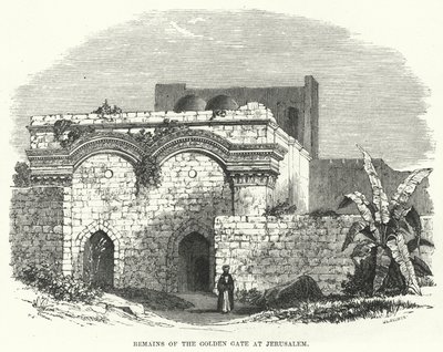 Remains of the Golden Gate at Jerusalem by English School