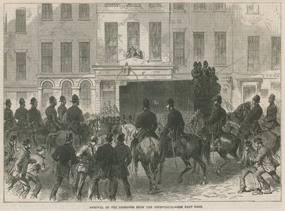 Removal of the Fenian Prisoners from the Courthouse at Bow Street by English School
