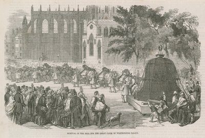 Removal of the Bell for the Great Clock of Westminster Palace by English School