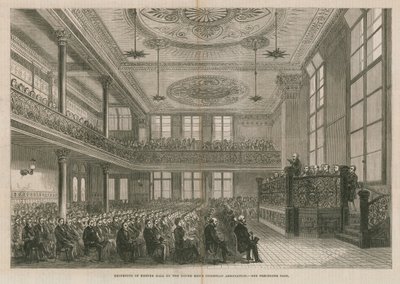 Reopening of Exeter Hall, London, by the Young Men