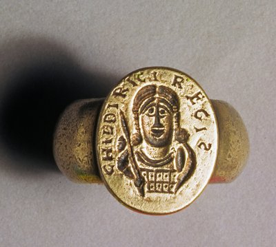 Replica electrotype of Childerics Ring, 1831 by English School