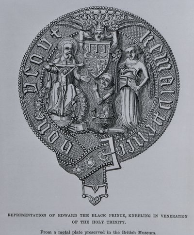 Representation of Edward the Black Prince Kneeling in Veneration of the Holy Trinity by English School