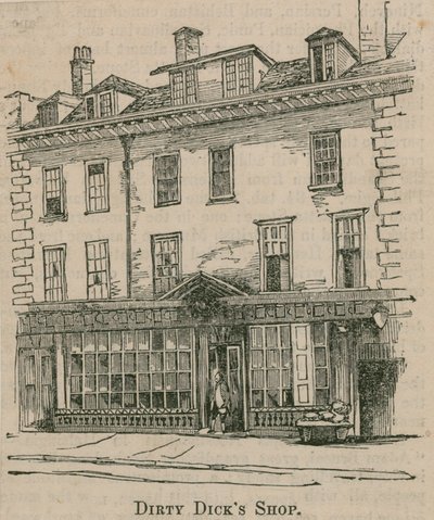 Residence in Leadenhall Street, London, of Nicholas Bentley, also known as Dirty Dick by English School