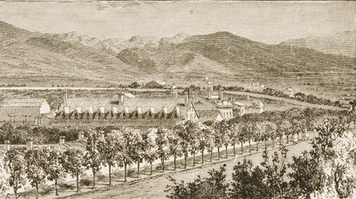Residence of Brigham Young, second President of the Mormon Church, Salt Lake City, Utah, from 