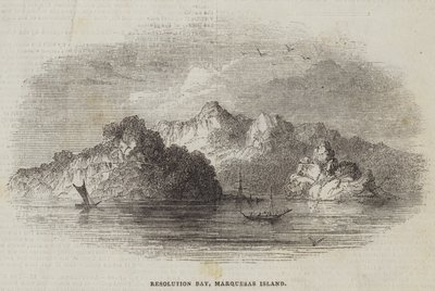 Resolution Bay, Marquesas Island by English School