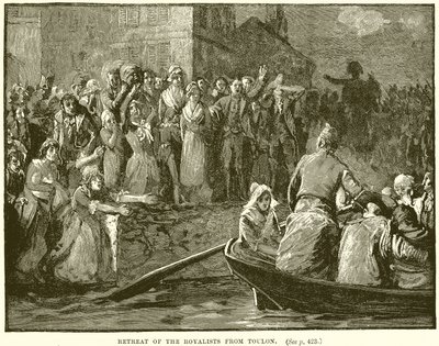 Retreat of the Royalists from Toulon by English School