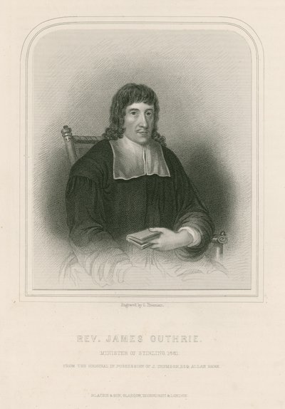 Rev. James Guthrie, Minister of Stirling, 1661 by English School