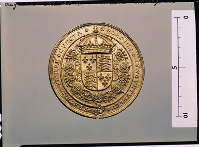 Reverse of the seal of Henry VIII by English School