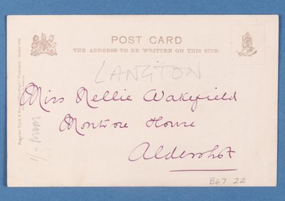 Reverse side of Famous Football Players - C.B. Fry postcard by English School