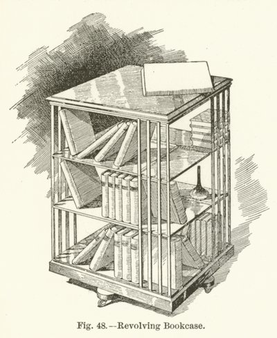 Revolving Bookcase by English School