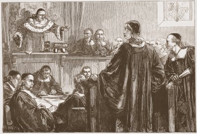 Richard Baxter Before Judge Jeffreys by English School