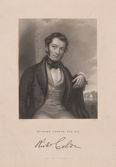 Richard Cobden, c.1843 (engraving) by English School