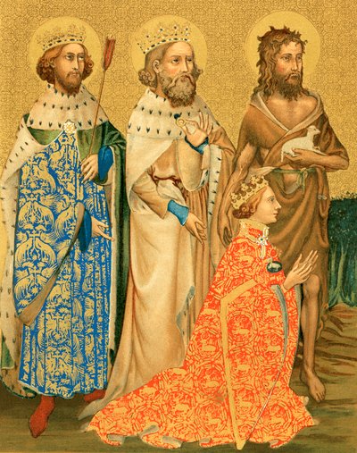 Richard II and His Patron Saints by English School