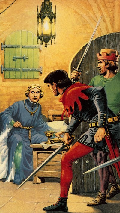 Richard II at Pontefract Castle by English School