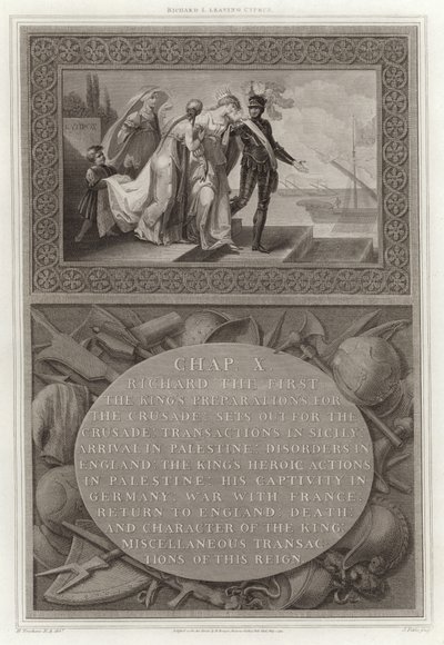 Richard I Leaving Cyprus by English School
