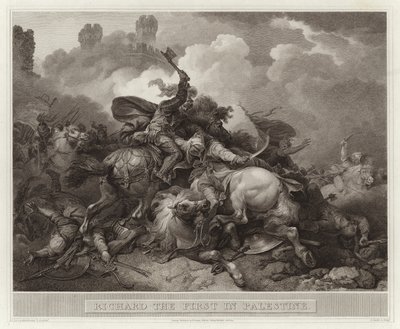 Richard I in Palestine by English School