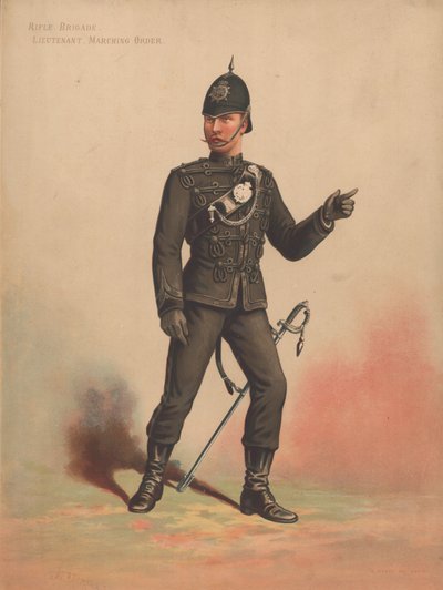Rifle Brigade, Lieutenant, Marching Order by English School