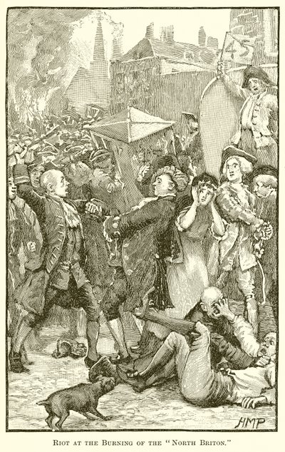 Riot at the Burning of the North Briton by English School