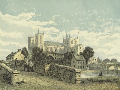 Ripon Cathedral, South West View by English School