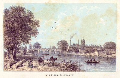 River Thames: Kingston-on-Thames by English School