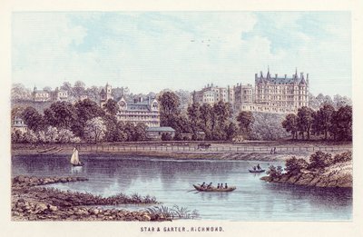 River Thames: Star and Garter, Richmond by English School