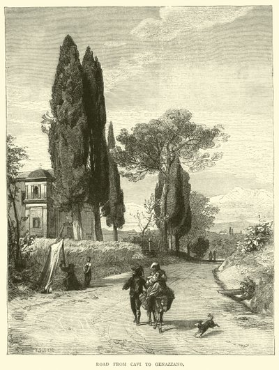 Road from Cavi to Genazzano by English School