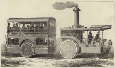 Road Steamer and Omnibus for the Indian Government by English School