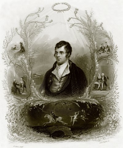 Robert Burns by English School