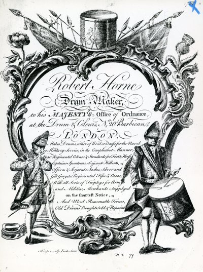 Robert Horne, Drum Maker by English School