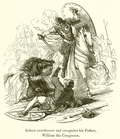 Robert Overthrows and Recognises His Father, William the Conqueror by English School