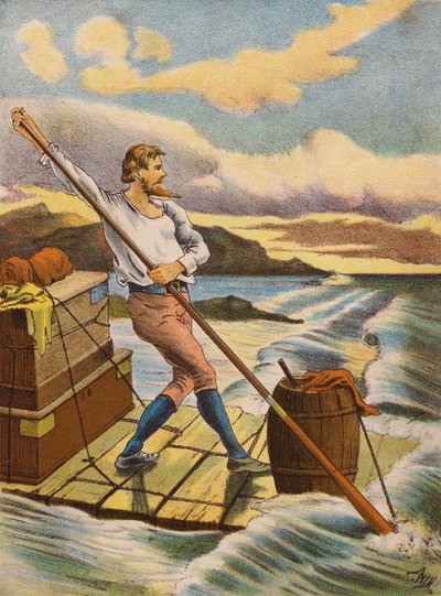 Robinson Crusoe by English School