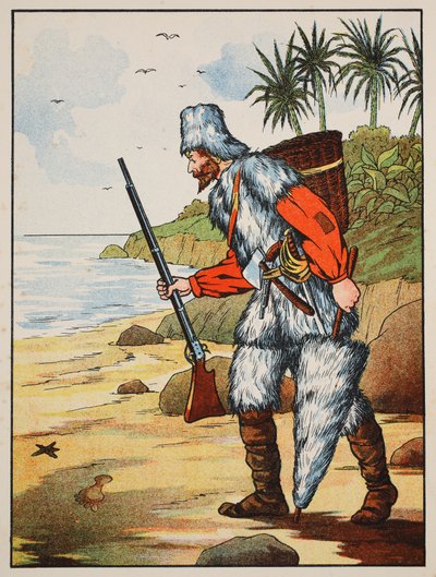 Robinson Crusoe by English School