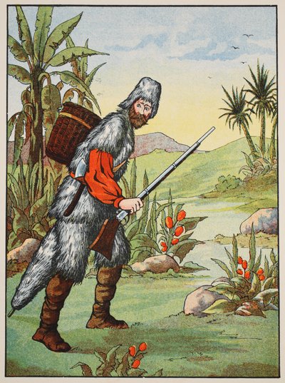 Robinson Crusoe by English School
