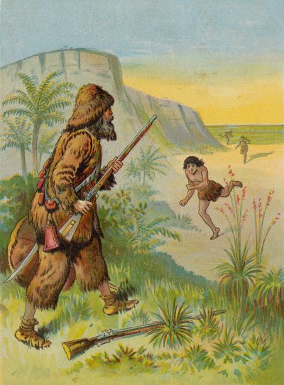 Robinson Crusoe Saving Friday