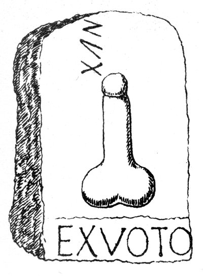 Roman Ex Voto monument from the Westerwood Fort in Scotland on the Antonine Wall by English School