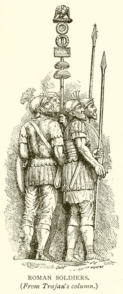 Roman Soldiers by English School