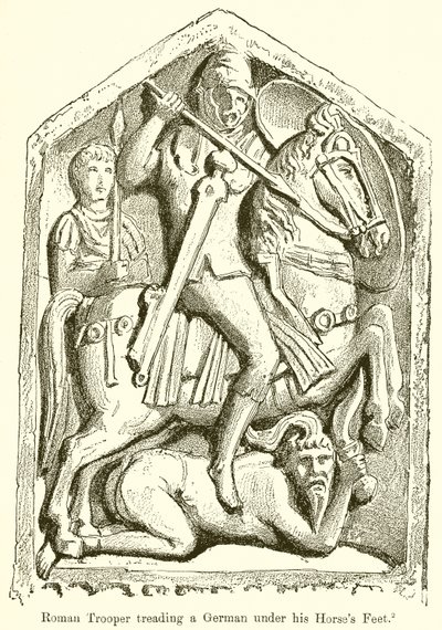 Roman Trooper Treading a German Under His Horse