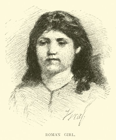 Roman girl by English School