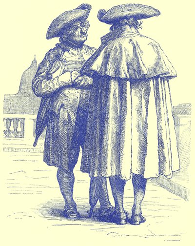 Roman Priests, Illustration from Illustrated Travels, Edited by H. W. Bates, Published c.1880 by English School