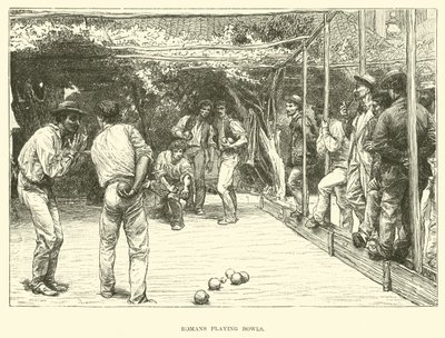 Romans playing bowls by English School